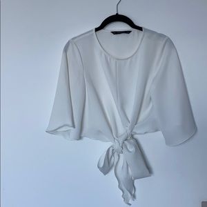 Zara cropped blouse